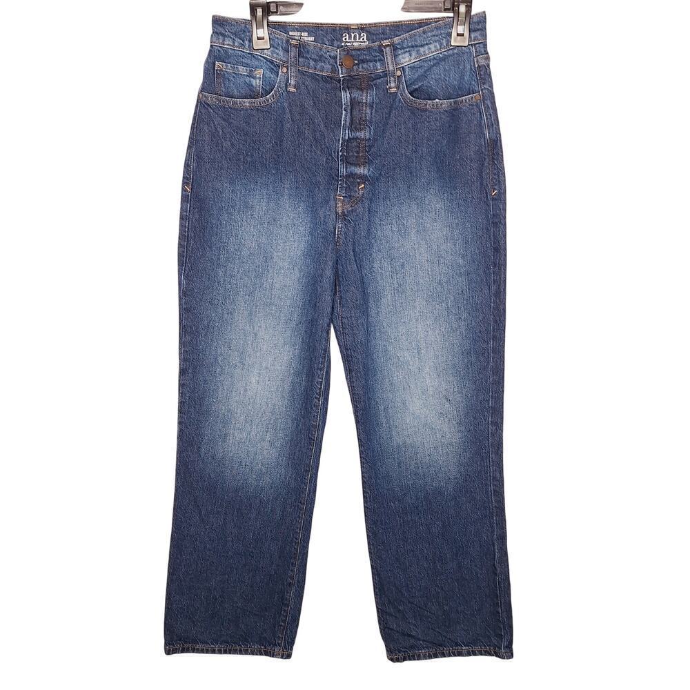 A.N.A Highest-Rise Vintage Straight Jean 6 Medium Blue Wash Denim A New Approach